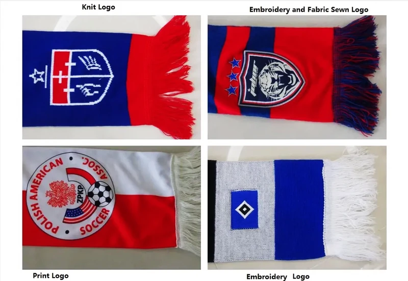 Cheap Country Soccer Knitted Fan Scarf