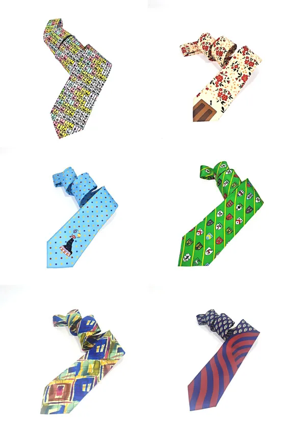 Colorful Polyester Necktie, Custom Pattern, Woven, Special Design, Yarn-Dyed Jacquard Necktie