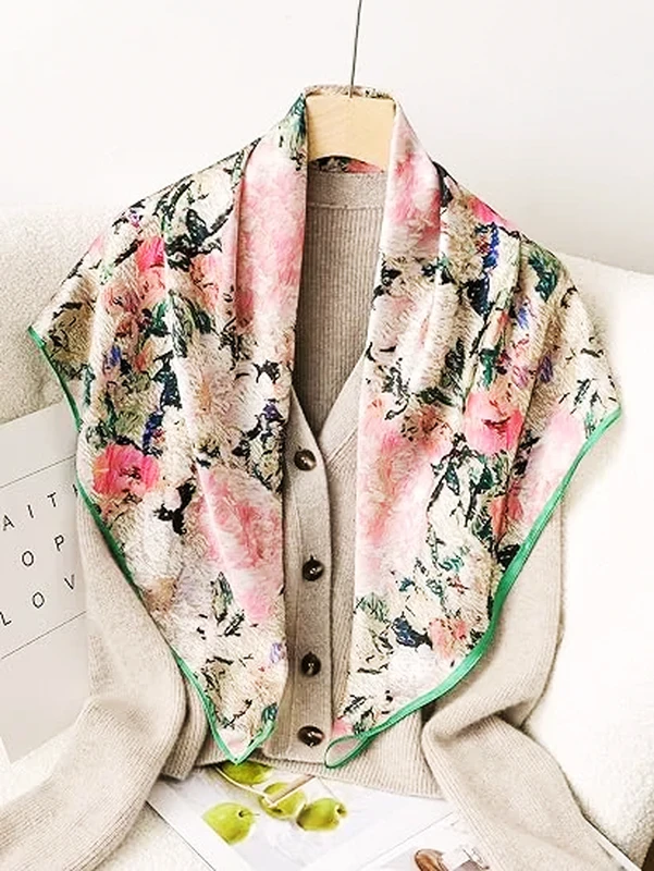 Cotton-Silk Scarfs with Digital Printed