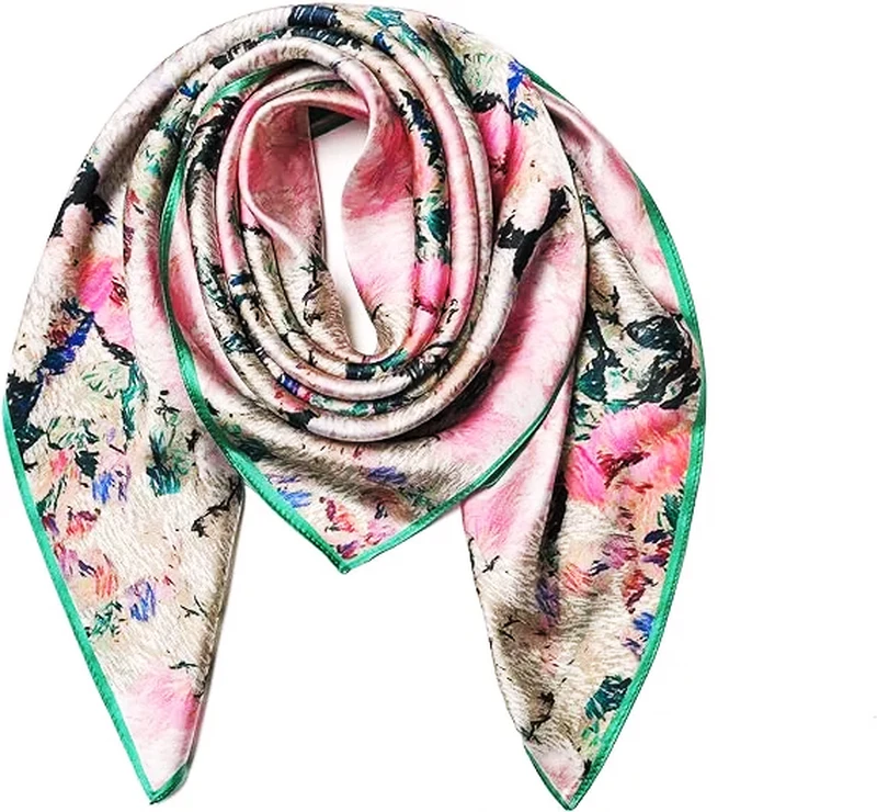 Cotton-Silk Scarfs with Digital Printed