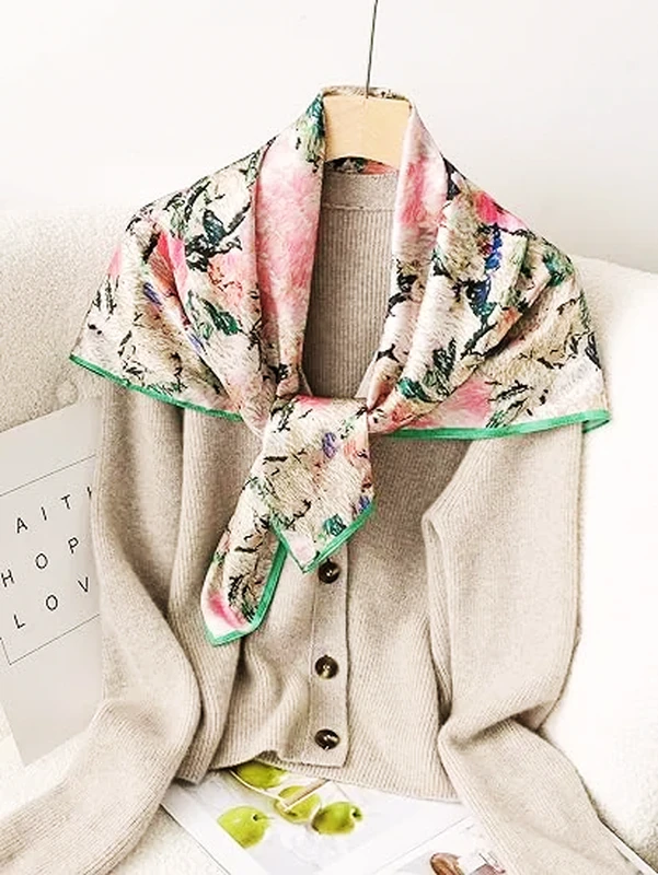 Cotton-Silk Scarfs with Digital Printed