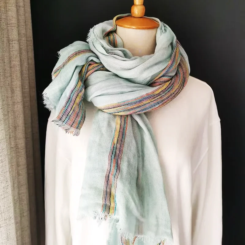 Cotton Large Scarf - Extra Long Wrap - Large Pink Shawl - Long Elegant Wrap