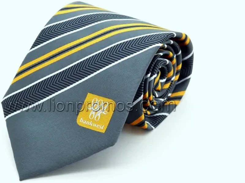 Custom Logo Jacquard Office Staff Pure Silk Necktie