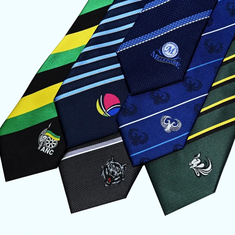 Custom Logo Positioning Ties, Workwear Matching Ties, School Club Ties