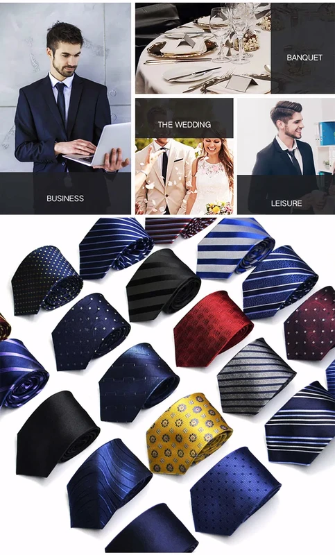 Custom Logo School Students Neck Ties High Quality Jacquard Logo Polyester Neckties for Mens