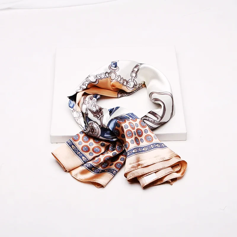 Custom Print Polyester Satin Scarf