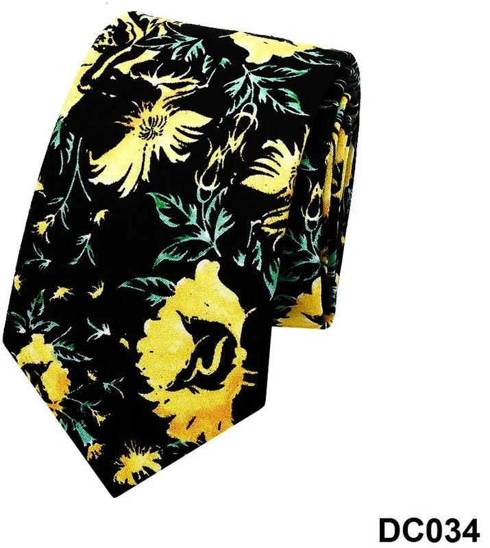 Elegant Floral Grace Sophisticated Cotton Tie for Celebrations