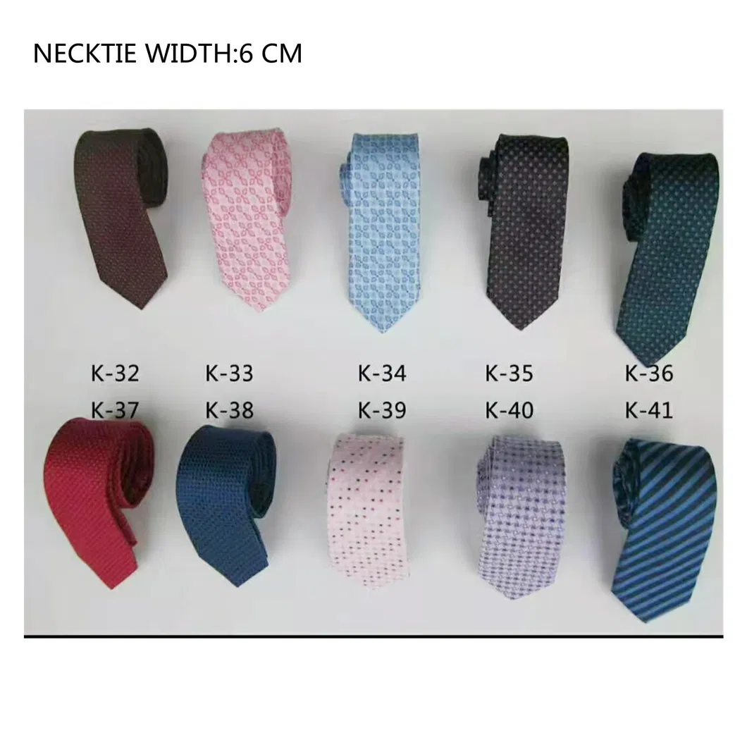 Fashion Men&prime;s Woven 6cm Width Necktie