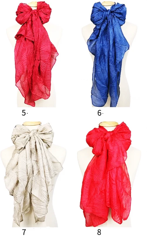 Fashion Muslim Pleated Scarf