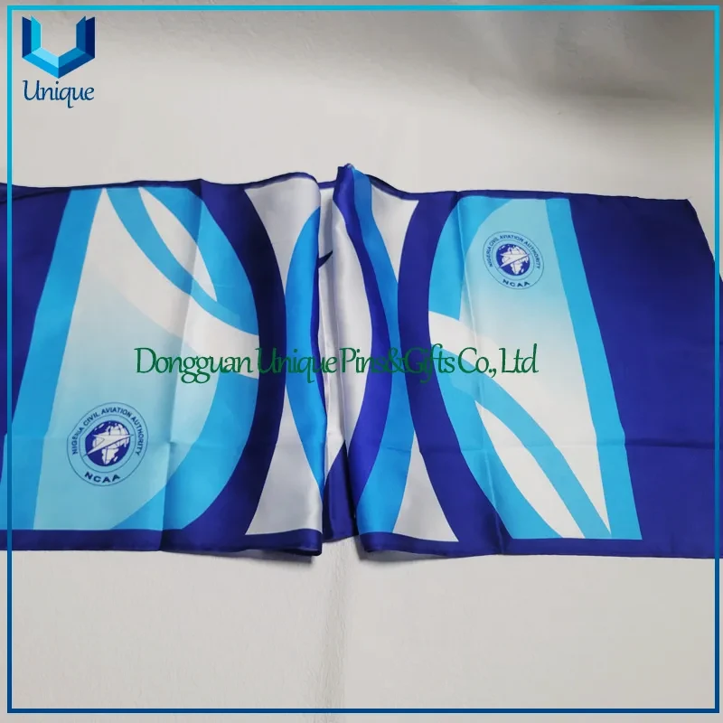 High Quality Custom Design Fashion Imitated Silk Fabric Scarf and Tie