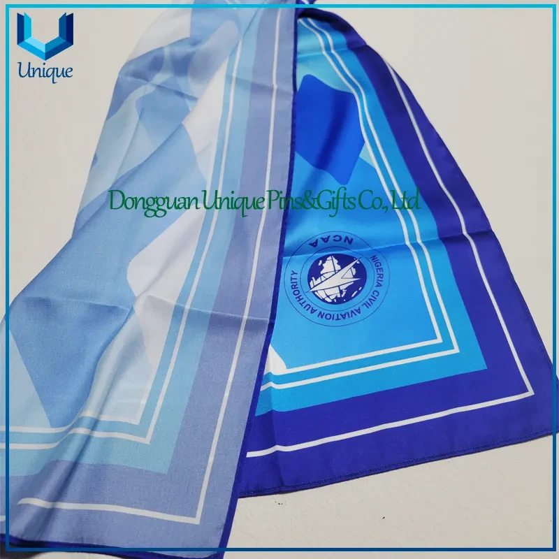 High Quality Custom Design Fashion Imitated Silk Fabric Scarf and Tie