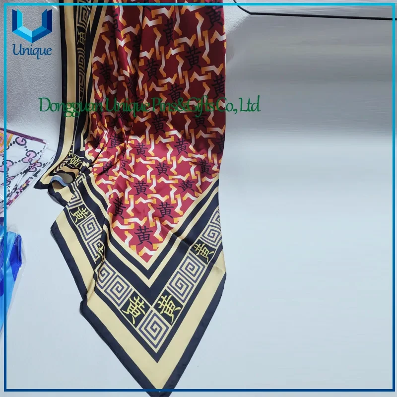 High Quality Custom Design Imitated Silk Tie and Scarf with Full Printing Logo