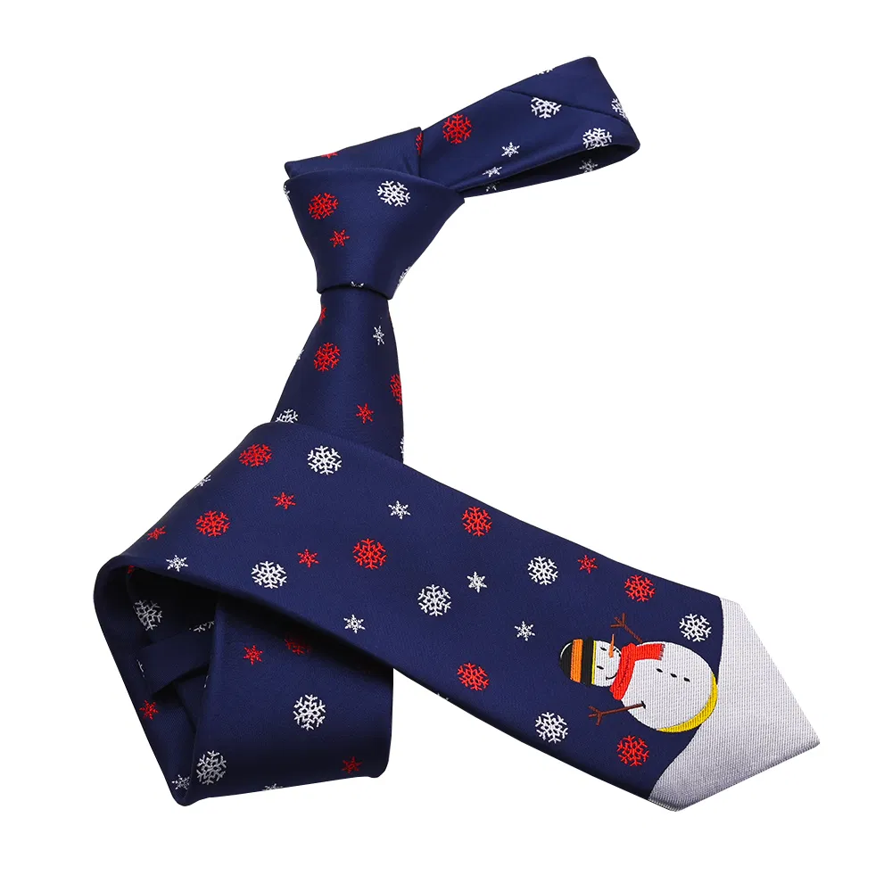 High Quality Silk Woven Necktie for Christmas