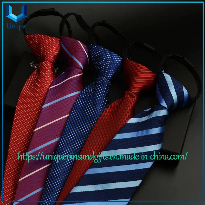 High Quality Woven Jacquard Fabric Business Daily Casual Formal Customized Handmade Silk Stripe Ties