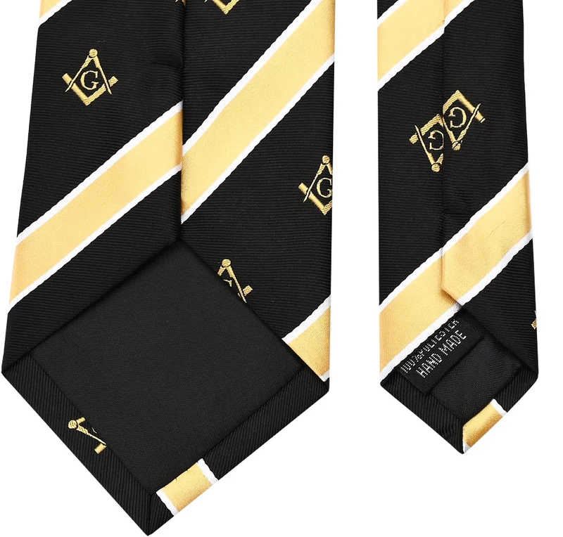 Manufacturer Custom Jacquard Masonic Silk Box Men&prime;s Business Ties with Badges