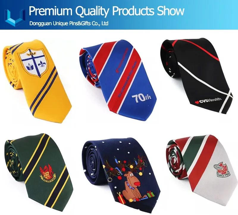 Men&prime; S Promotion Custom Logo Microfiber Custom Luxury Embroidered Logo Ties