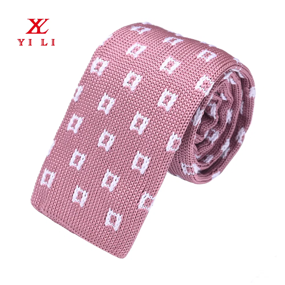 Men&prime;s Skinny Knit Ties Polka Dots Pattern Designer Necktie 2&quot; - Various Design