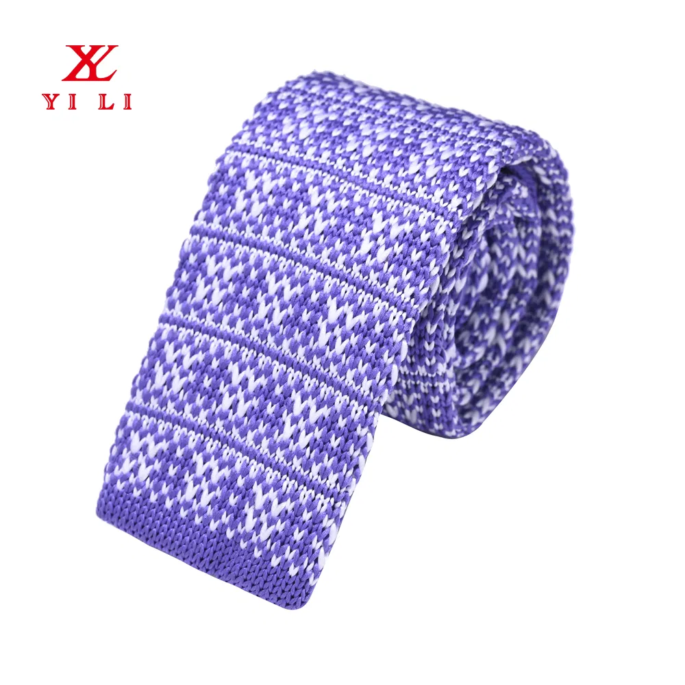 Men&prime;s Skinny Knit Ties Polka Dots Pattern Designer Necktie 2&quot; - Various Design