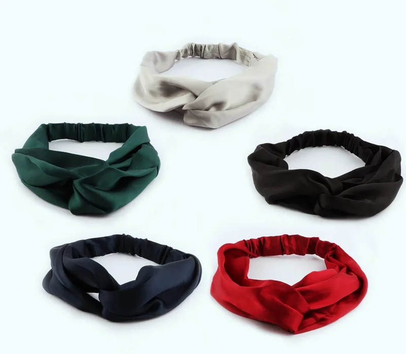 New Arrival Silk Headband Women Hair Tie Elegant Headwear Hair Accessoriespopular