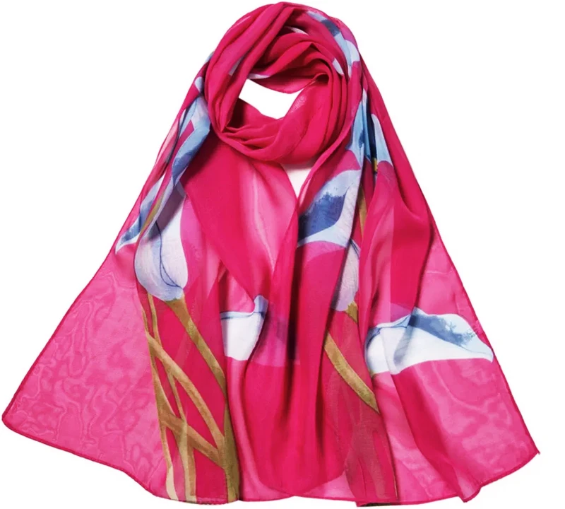 New Print Chiffon Scarves Stock Scarves