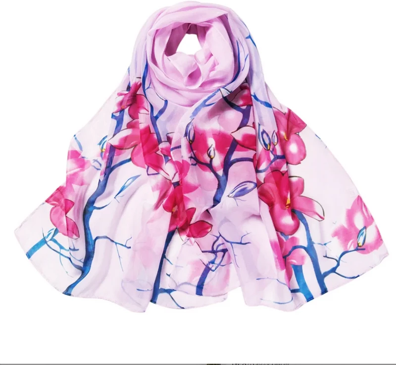 New Print Chiffon Scarves Stock Scarves