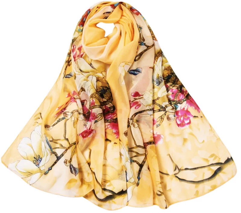 New Print Chiffon Scarves Stock Scarves