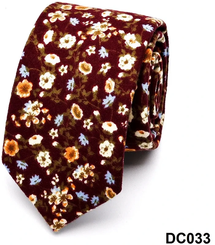 Versatile Printed Tie Trendy Designs Use Brushed Cotton Fabric