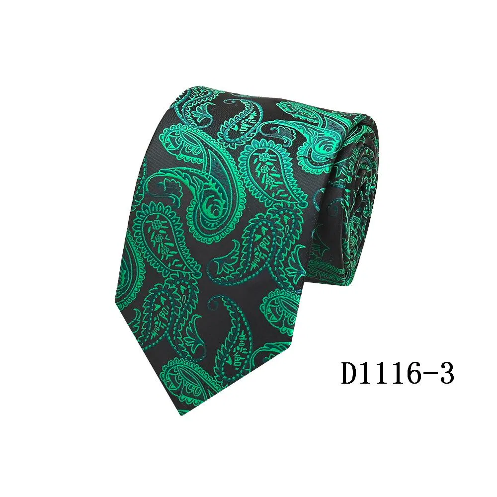 Woven Polyester Micro Fiber Classic Paisley Design Necktie