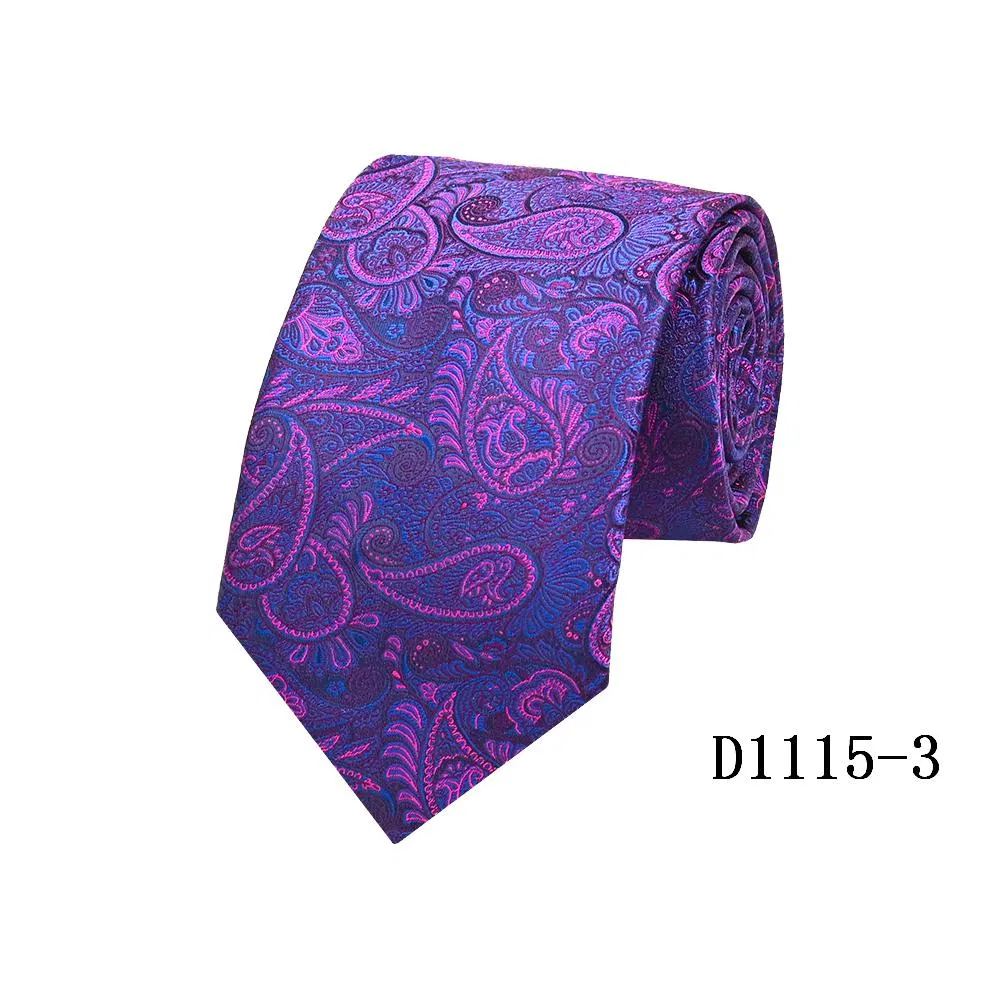 Woven Polyester Micro Fiber Classic Paisley Design Necktie