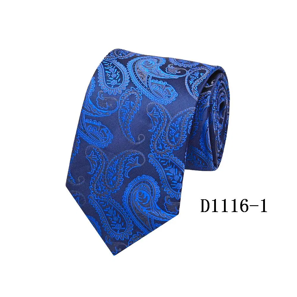 Woven Polyester Micro Fiber Classic Paisley Design Necktie