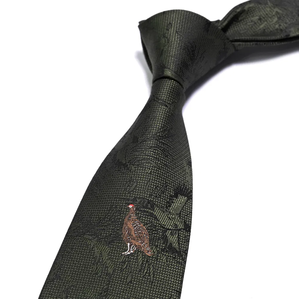 Yili Custom Jacquard Woven Animal Logo Neck Tie