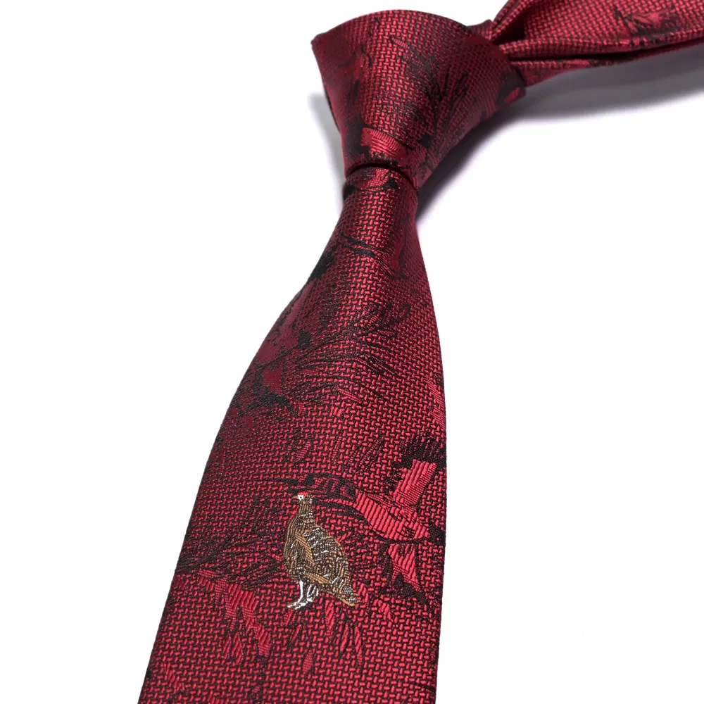 Yili Custom Jacquard Woven Animal Logo Neck Tie