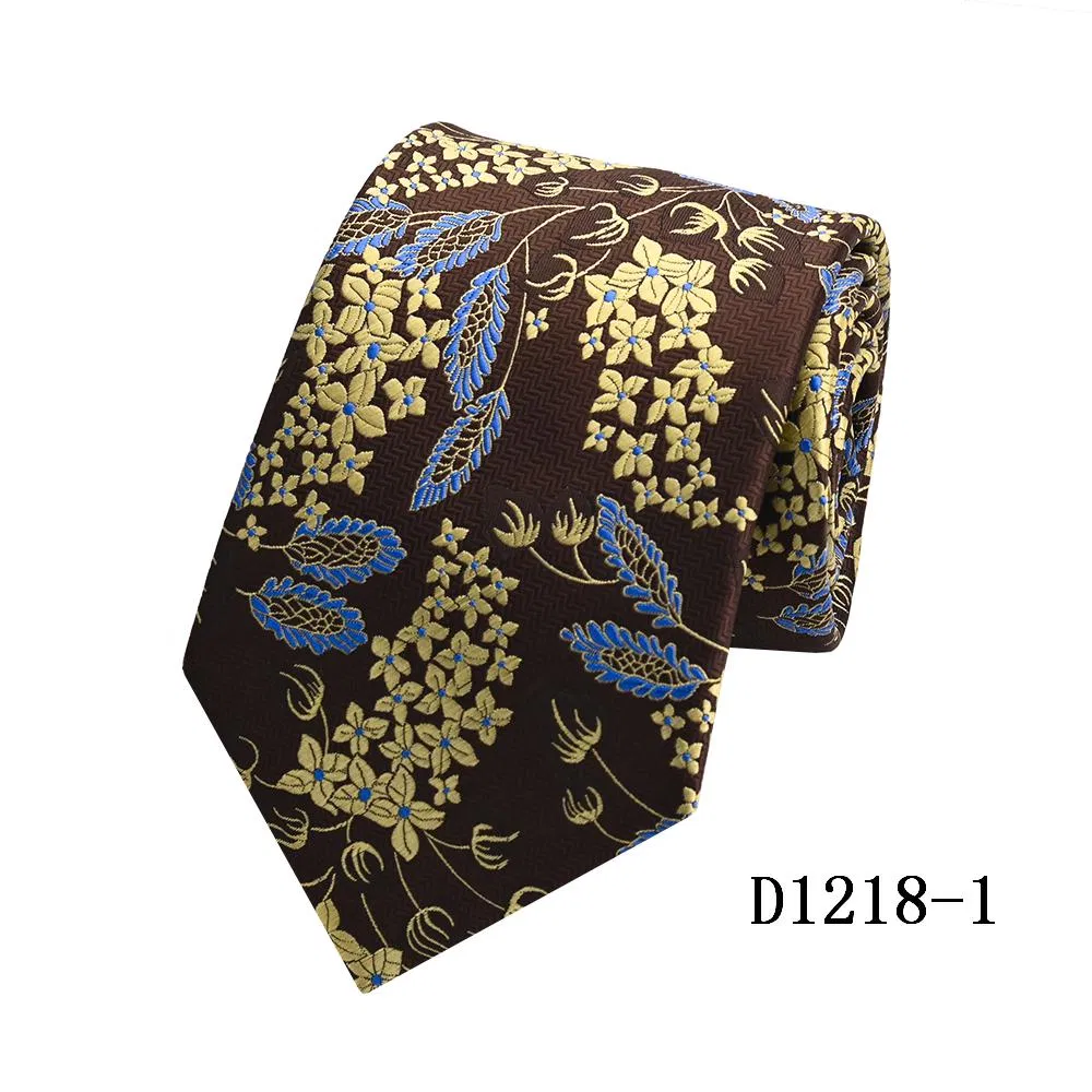 Yili Fashion Paisley Floral Pattern Formal Classic Party Suit Necktie