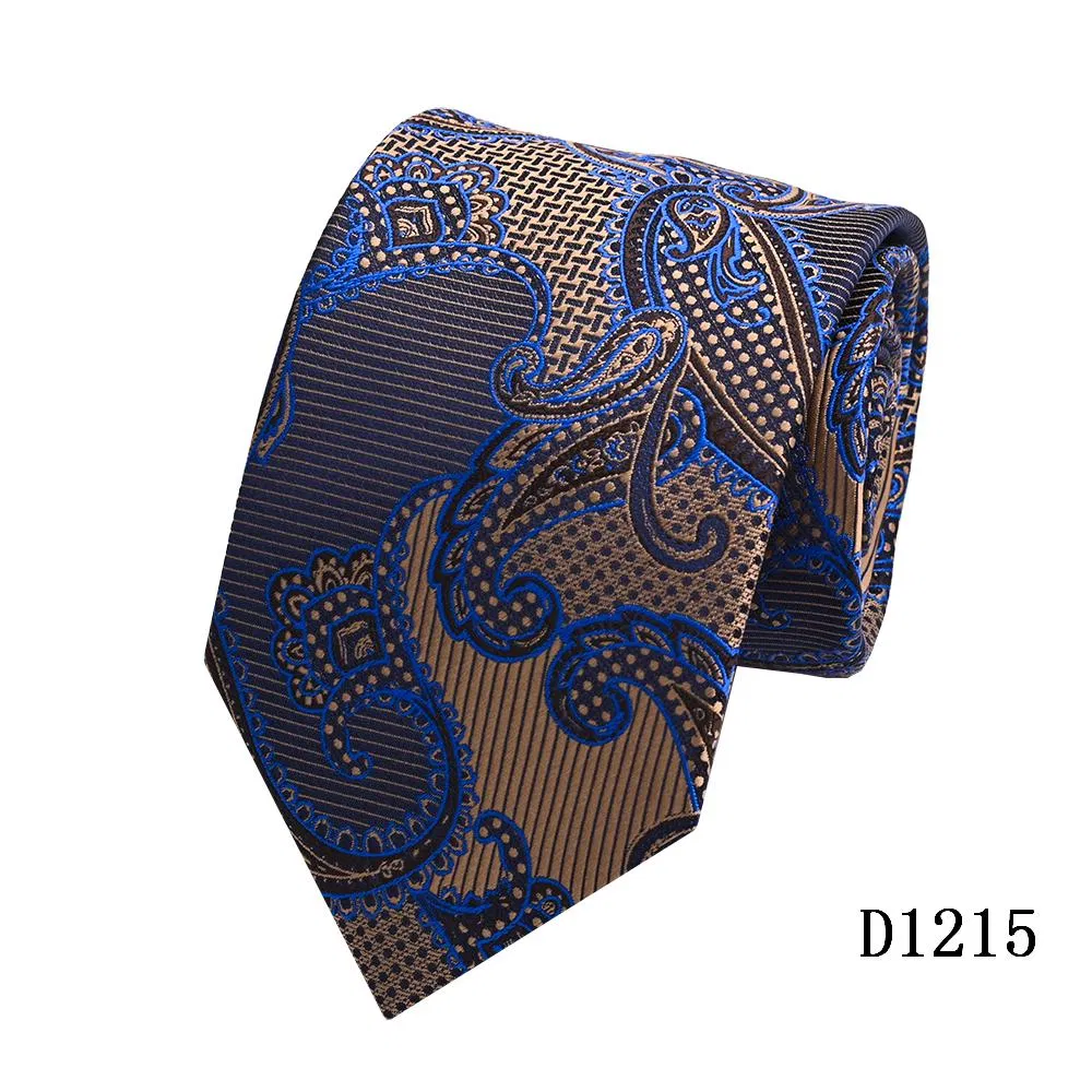 Yili Fashion Paisley Floral Pattern Formal Classic Party Suit Necktie