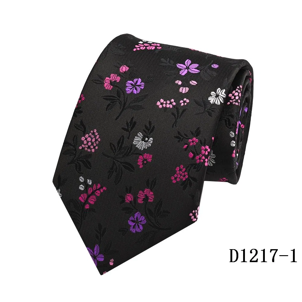 Yili Fashion Paisley Floral Pattern Formal Classic Party Suit Necktie