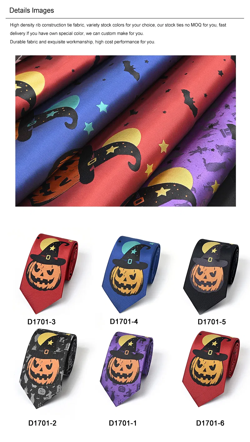 Yili Funny Mens Ties Holiday Season Party Gifts Neckties for Halloween Thanksgiving Christmas