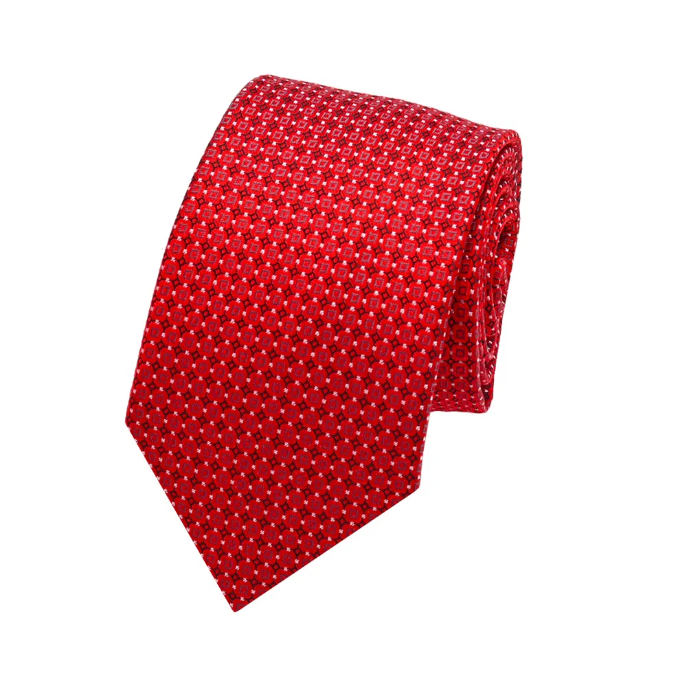 Yili Geometric Polka DOT Pattern Handmade Mens Holiday Festival Necktie