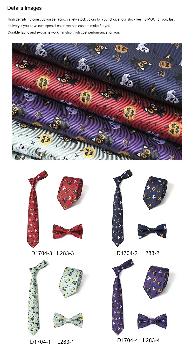 Yili Mens Ties Holiday Season Party Gifts Neckties for Halloween Thanksgiving Christmas