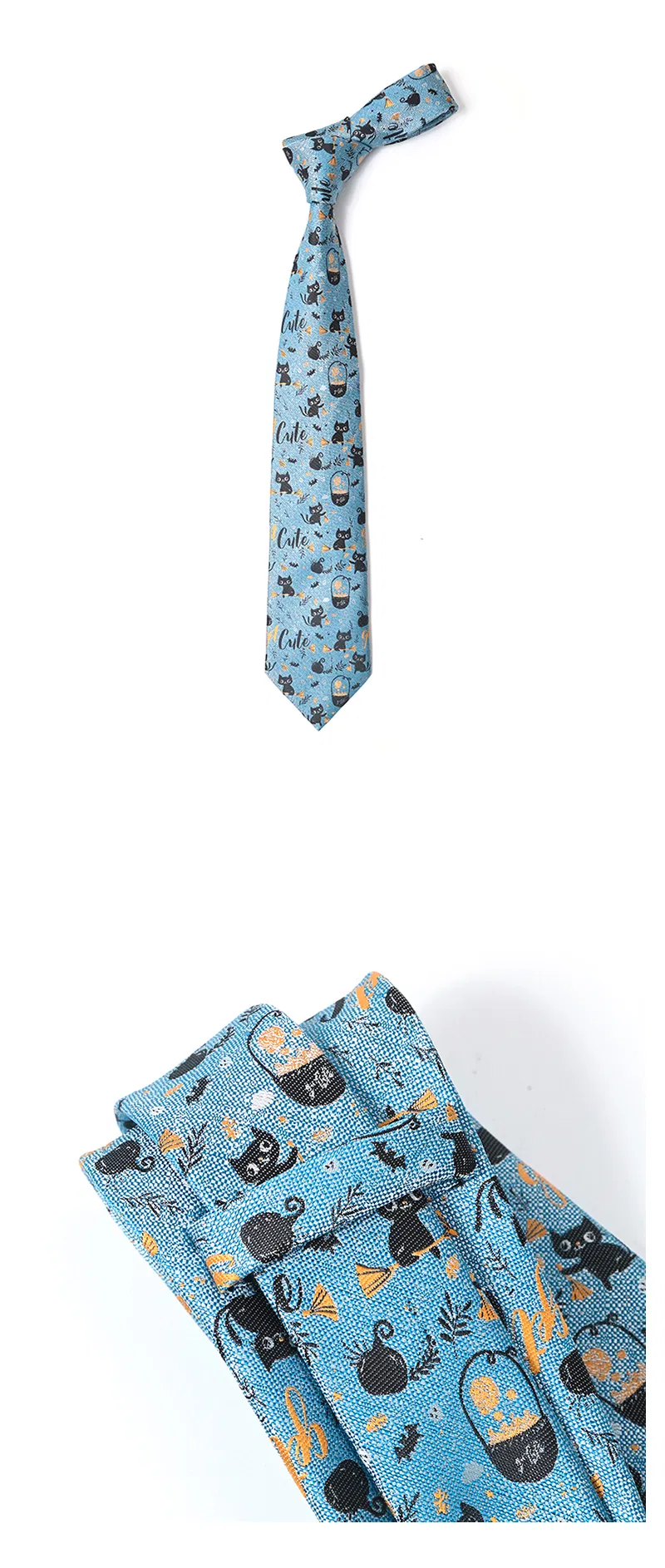 Yili Mens Ties Holiday Season Party Gifts Neckties for Halloween Thanksgiving Christmas