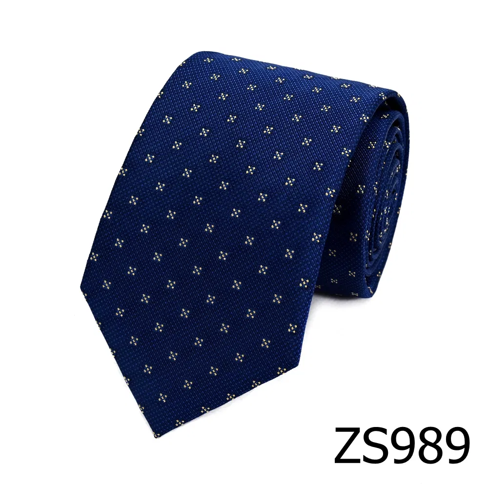 in Stock Yili Fashion Neckwear Mulberry Silk Classic Jacquard Polka Dots Neckties